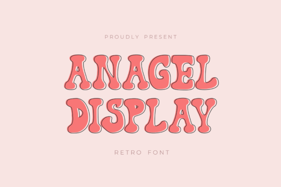 Anagel: A Retro Groovy Display Font for Small Business Branding