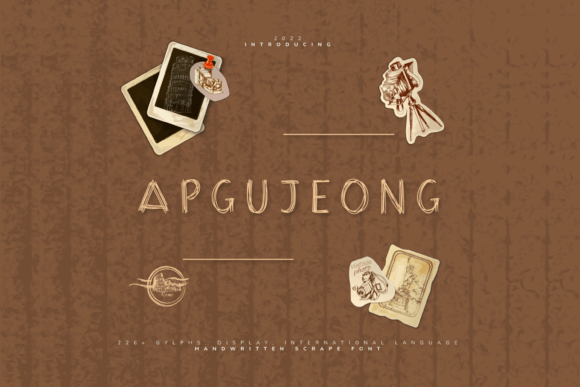 Apgujeong: A Playful Display Font That Makes Handmade Goods Shine