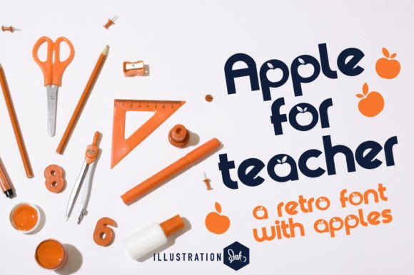 Apple for Teacher: A Playful Display Font with Editorial Charm