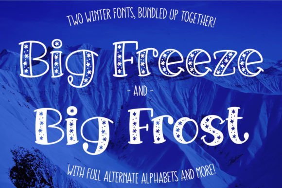 Big Freeze & Big Frost: A Dual-Purpose Display Typeface for Winter Campaigns