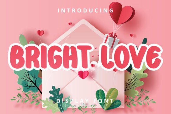 Bright Love Font: A Playful Display Typeface for Digital Branding