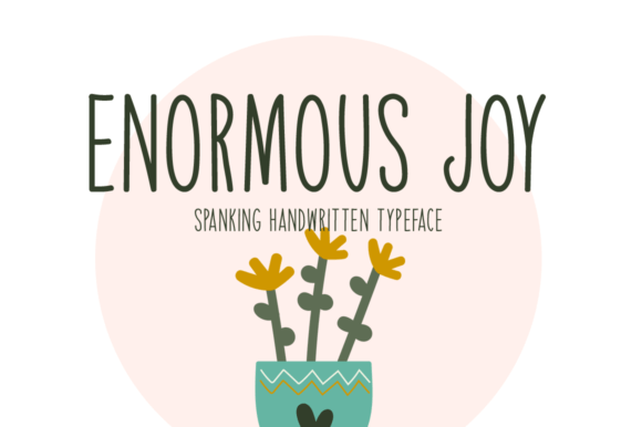 Enormous Joy: A Handwritten Display Font That Feels Like a Hug