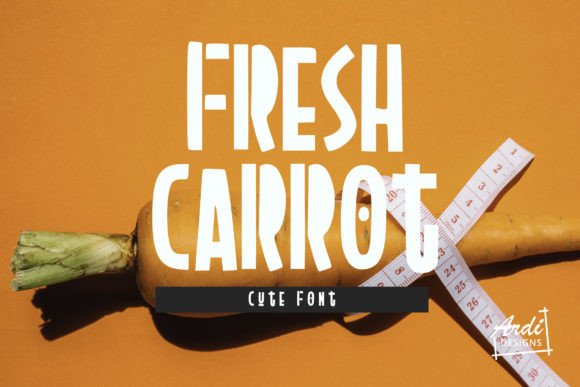 Fresh Carrot: A Display Font That Makes Your Headlines Stick