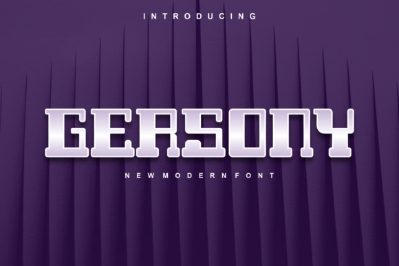 Gersony: A Modern Display Font for Scroll-Stopping Campaigns