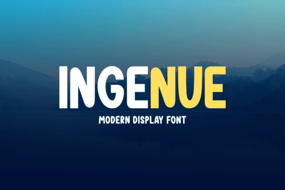 Ingenue: A Friendly Display Font for Campaign Headlines