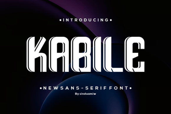 Kabile Display Font for Handmade Creators