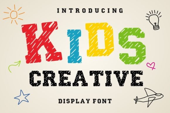 Kids Creative: A Friendly Display Font for Warm Editorial Moments