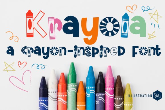 Krayola: A Playful Display Font That Feels Like Childhood Joy