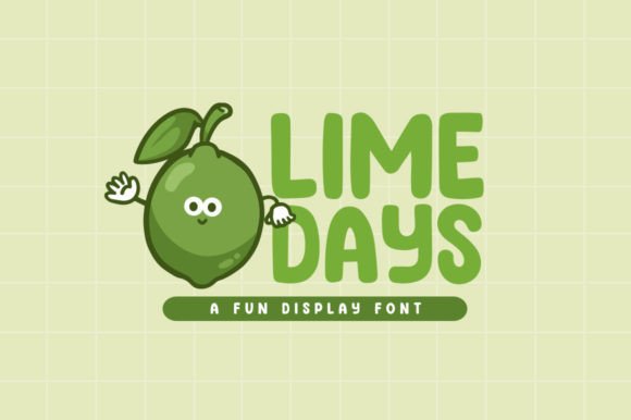 Lime Days: A Playful Display Font That Stands Out in Fast-Scrolling Feeds