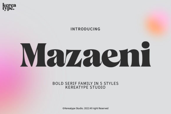 Mazaeni: A Bold, Warm Display Font That Earns Its Space