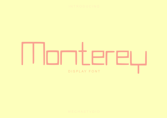 Monterey: A Modern Display Font for Digital Clarity