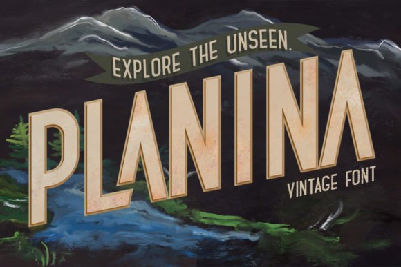 Planina: A Bold Display Font That Commands Attention