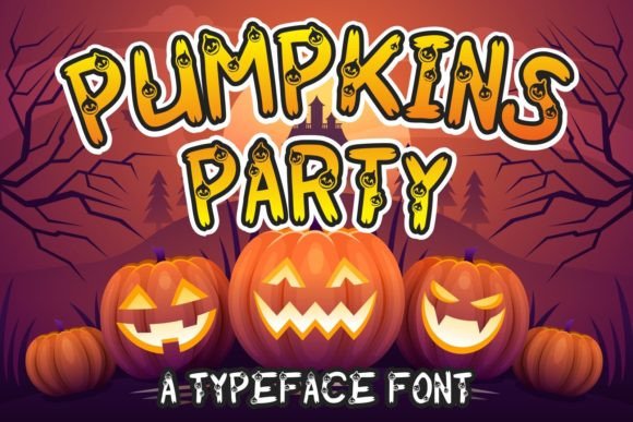 Pumpkins Party: A Halloween Display Font for Editorial Impact