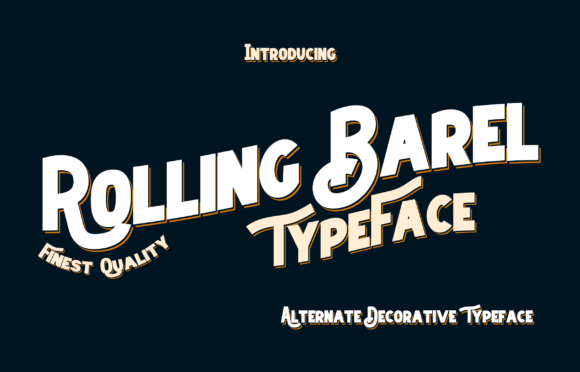 Rolling Barel: A Display Font That Feels Human, Not Hyped
