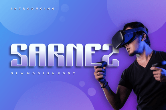 Sarnez: A Standout Display Font for Digital Branding