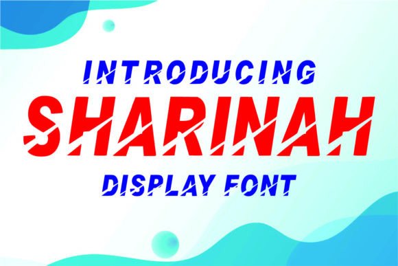 Sharinah: A Bold Display Font That Moves With Purpose