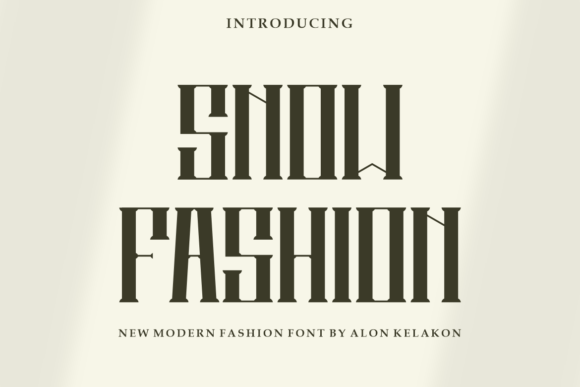 Snow Fashion: A Display Font That Breathes Quiet Confidence