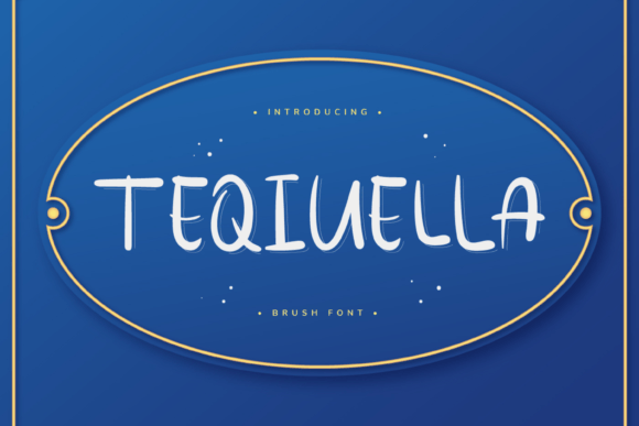 Teqiuella: A Brush Display Font That Elevates Handmade Products