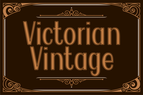 Victorian Vintage: A Refined Display Font for Editorial Design