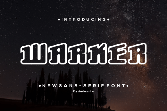 Warker: A Chunky, Modern Display Font That Makes Handmade Designs Pop